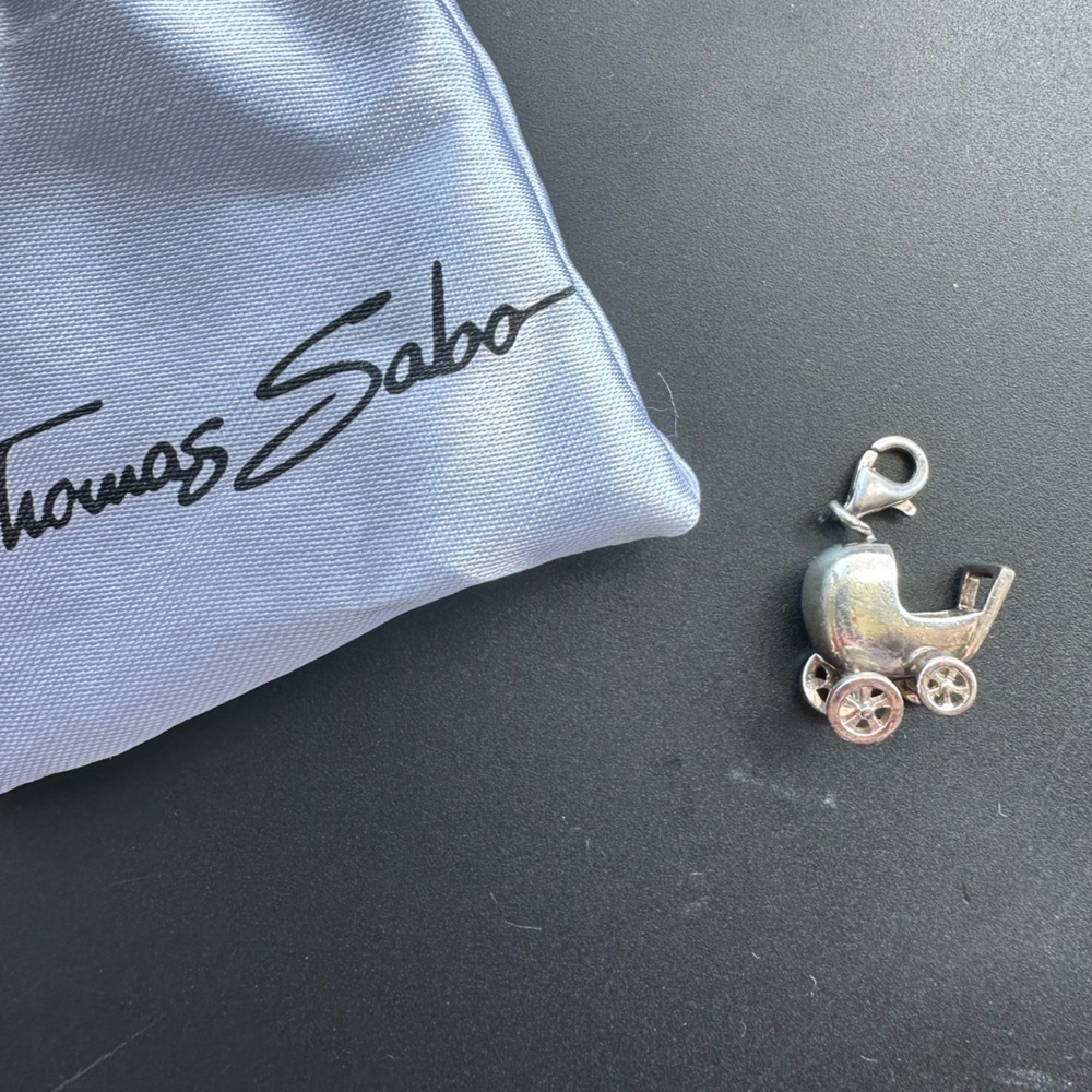 EUC Thomas Sabo “Baby Carriage” Charm, Sterling Silver